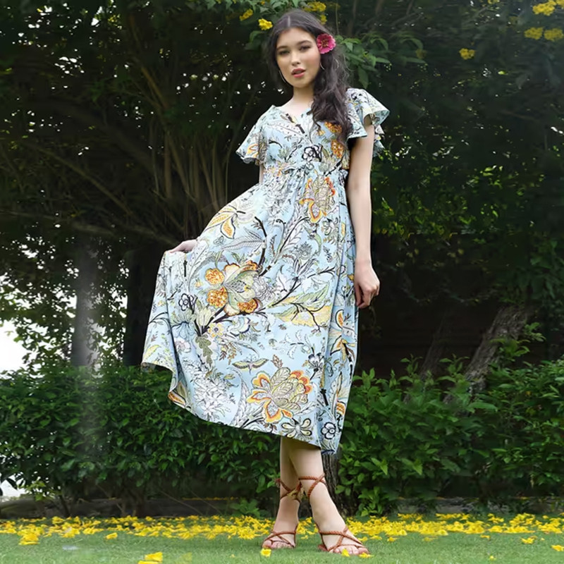 Women's fit & flare floral dress